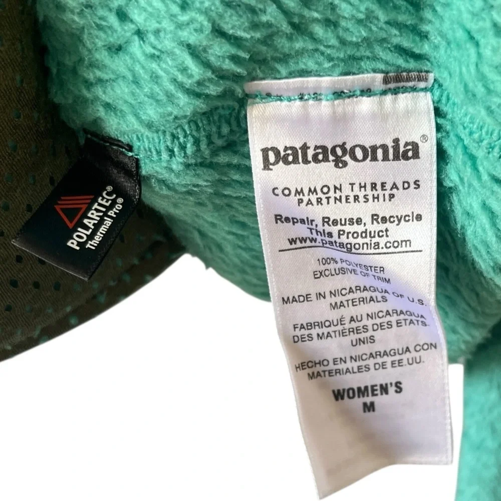 Patagonia Green Retool Snap T Pullover Sweater Womens Size Medium M